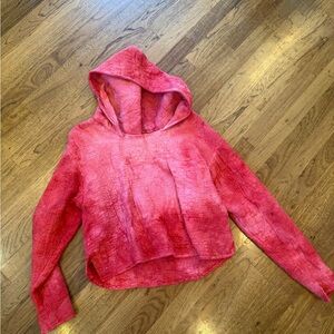 Hand-Dyed Upcycled Quilt Hoodie